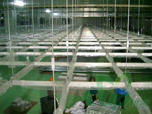 FFU龍骨吊架施工現(xiàn)場(chǎng)